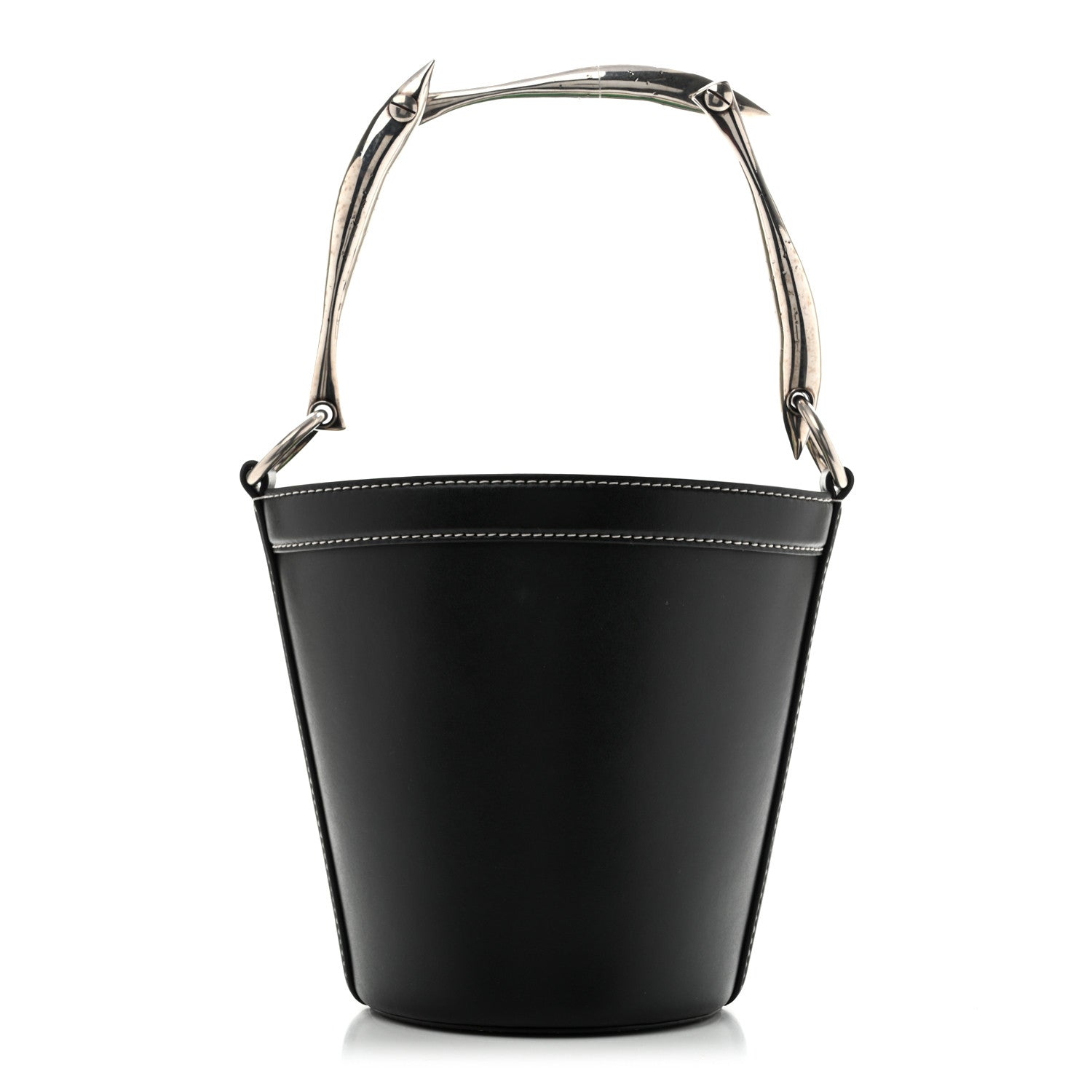 Bottega Veneta Calfskin Nappa Sardine Bucket Bag Black