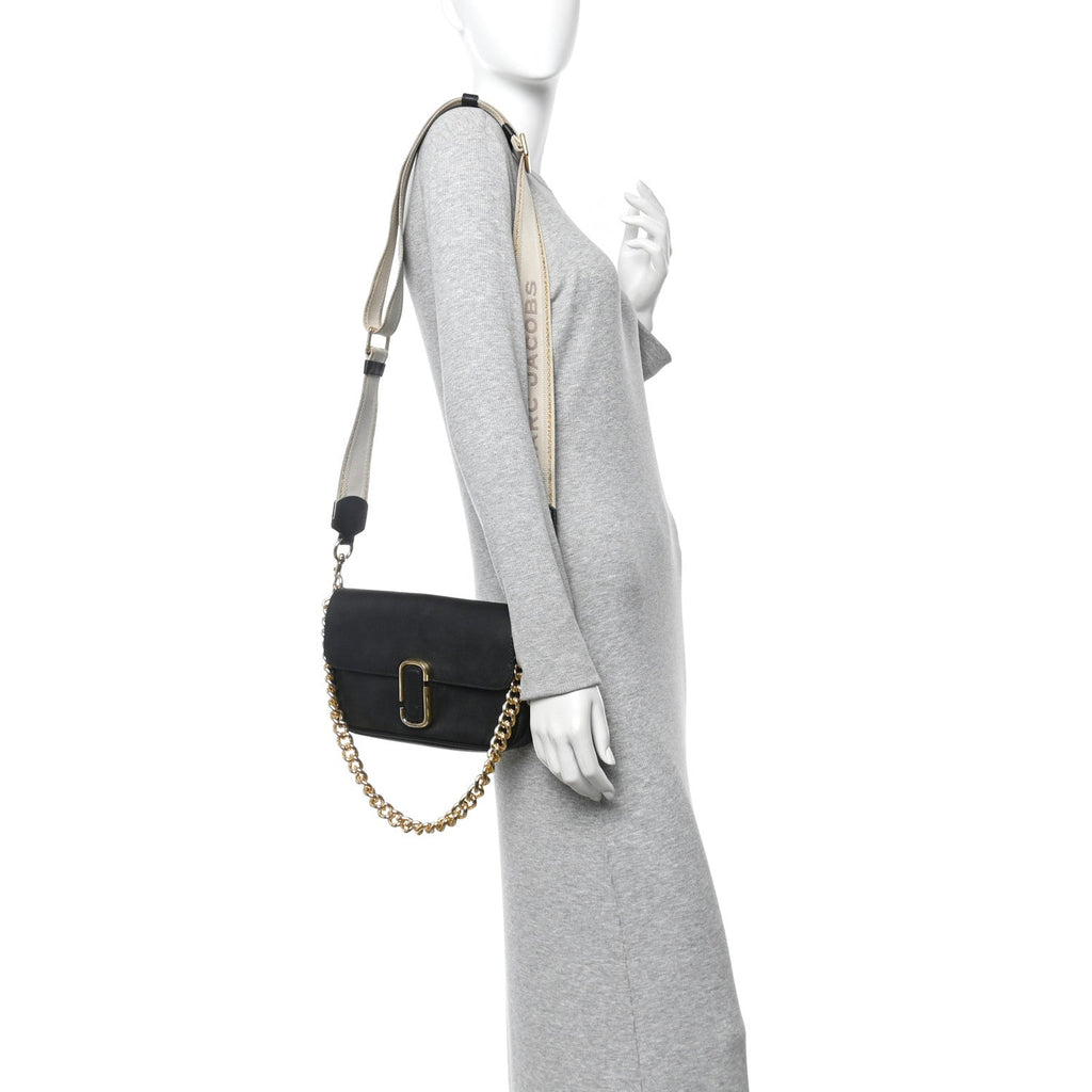 Calfskin The J Marc Shoulder Bag Black