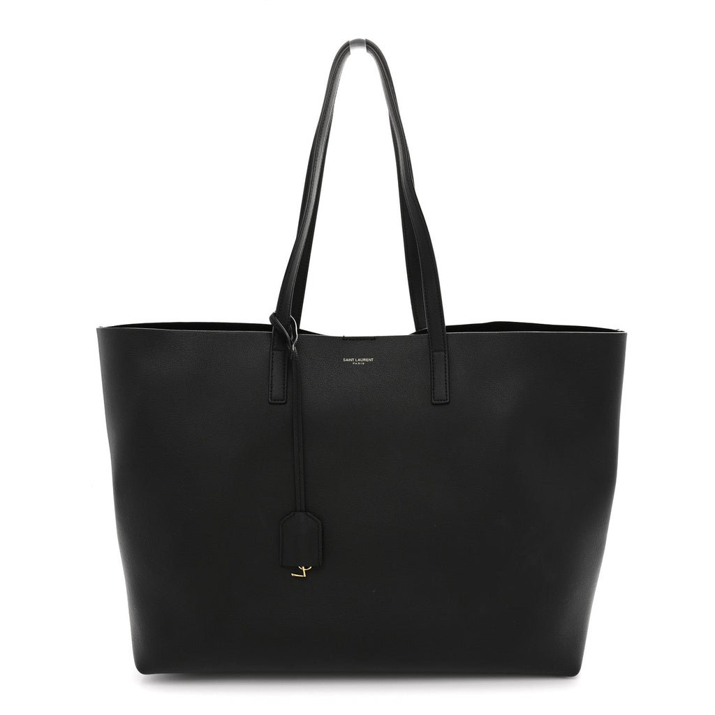 Saint Laurent Large Shopping Tote Black - Front View
