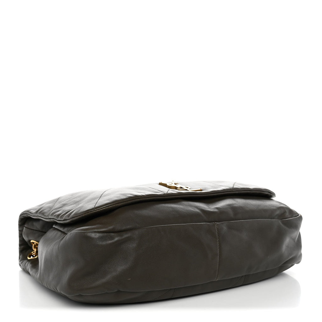Saint Laurent Lambskin Matelasse Monogram Large Jamie 4.3 Light Musk