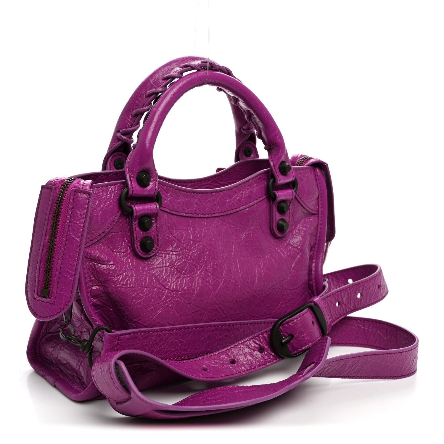 Balenciaga Agneau Arena Classic Hardware Mini Le City Azalee