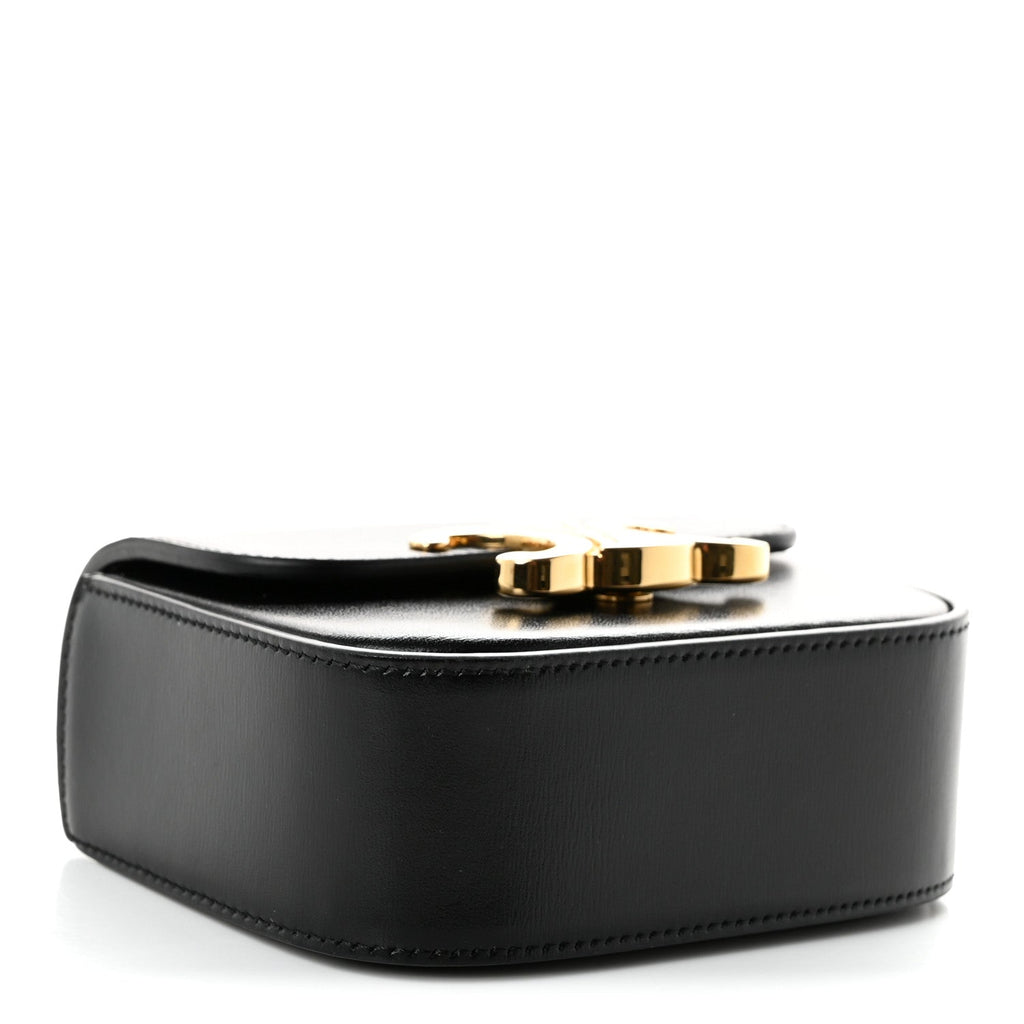 Celine Shiny Calfskin Mini Chain Claude Black