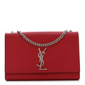 Saint Laurent Grain De Poudre Medium Monogram Kate Satchel New Lipstick
