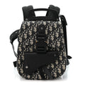 Dior HOMME Oblique Calfskin Mens Mini Saddle Backpack Navy Blue