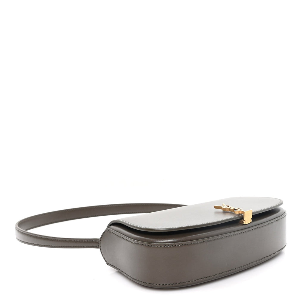 Saint Laurent Box Calfskin Mini Voltaire Shoulder Bag Deep Musk