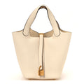 Hermès Taurillon Clemence Picotin Lock 18 PM Nata