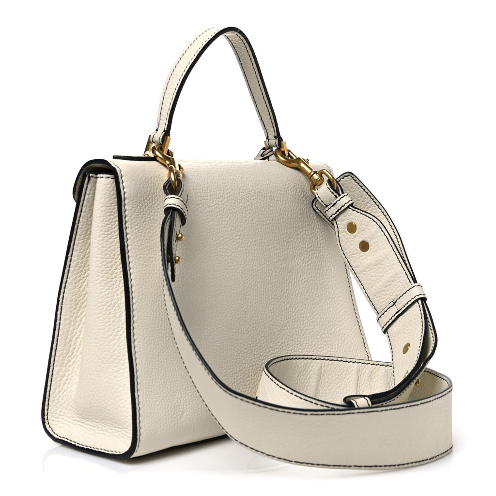 Dior Calfskin Dioraddict Top Handle White