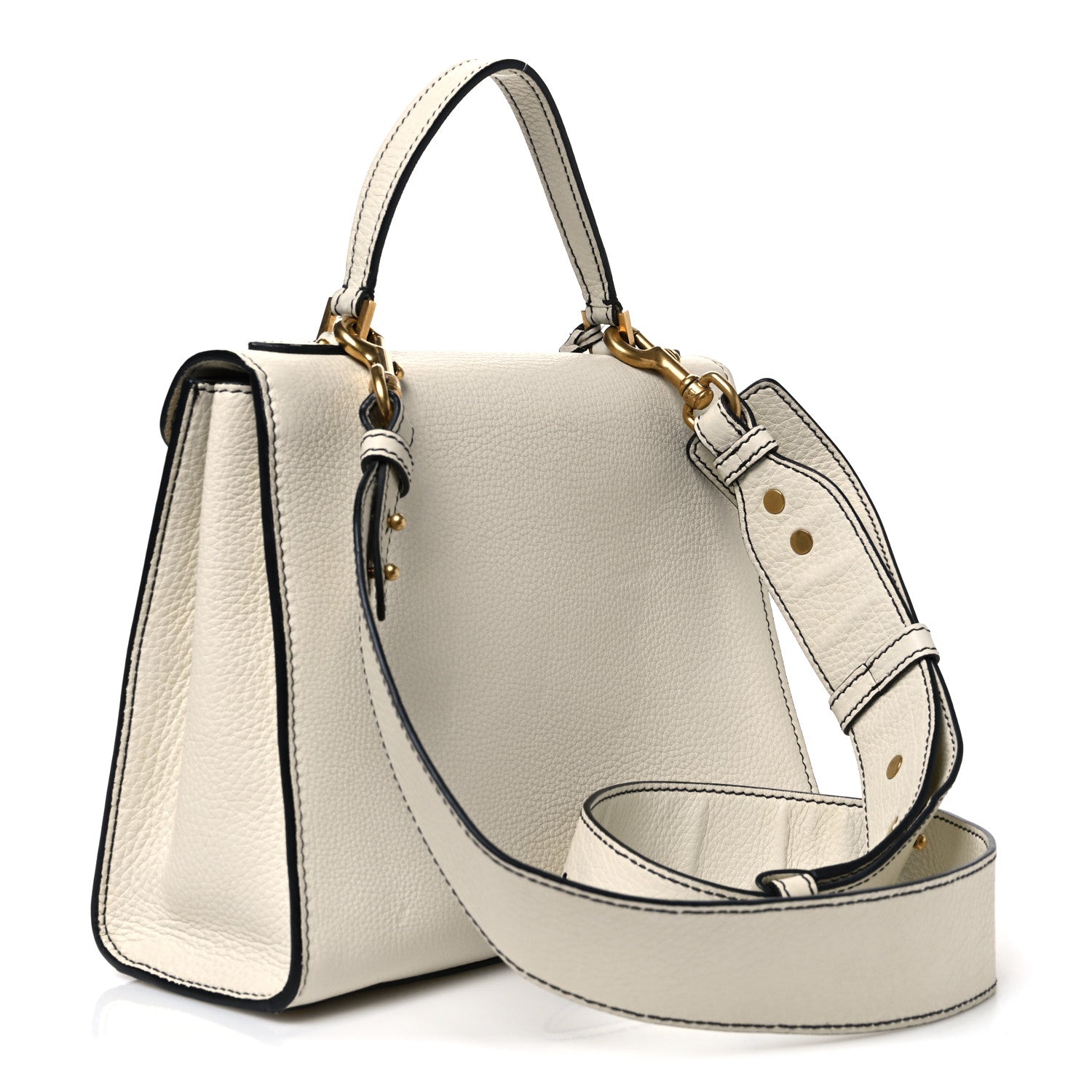 Dior Calfskin Dioraddict Top Handle White