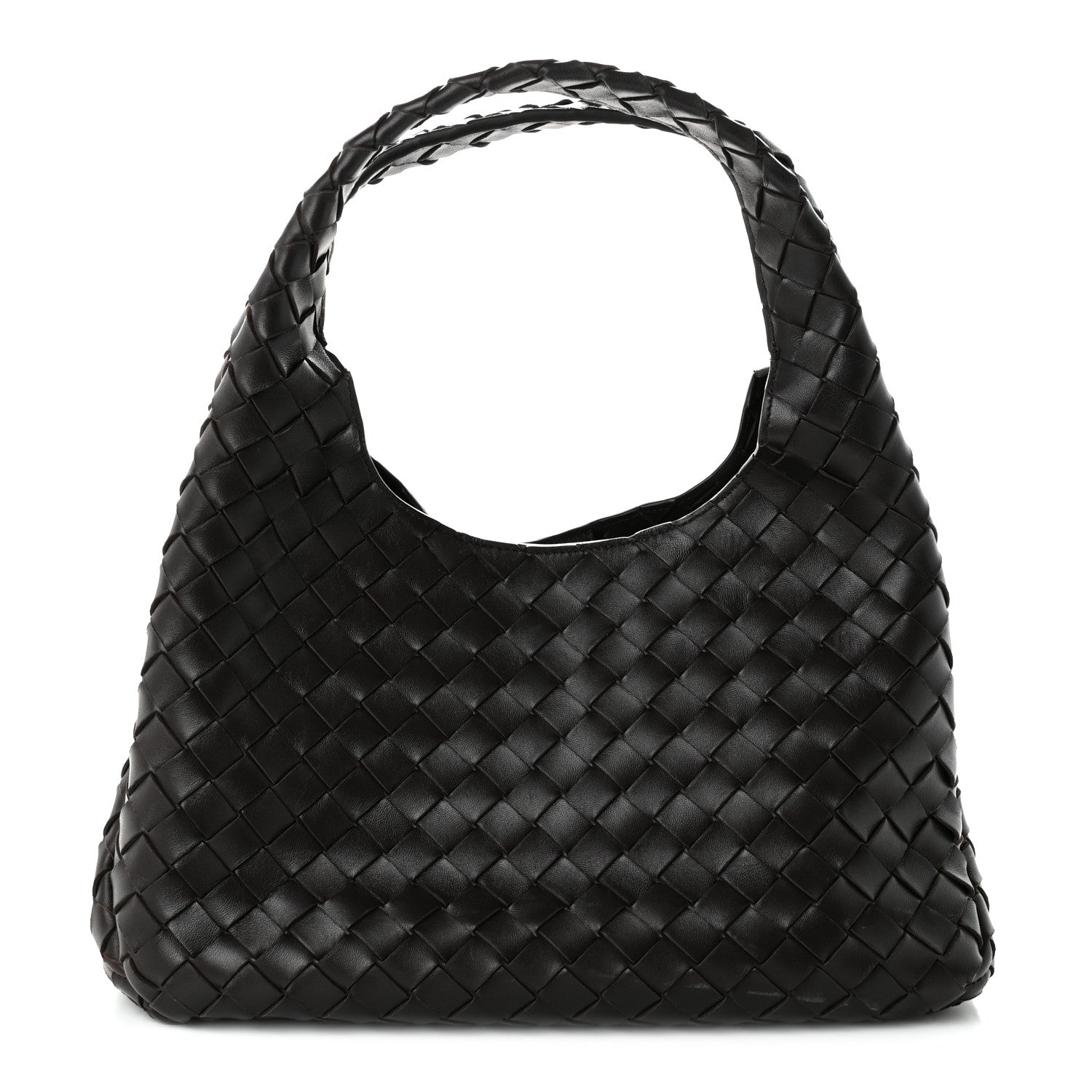 Bottega Veneta Nappa Intrecciato Medium Campana Shoulder Bag Fondant