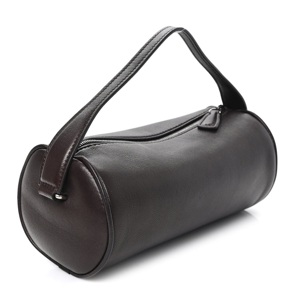 The Row Nappa Round 90's Bag Dark Aniline