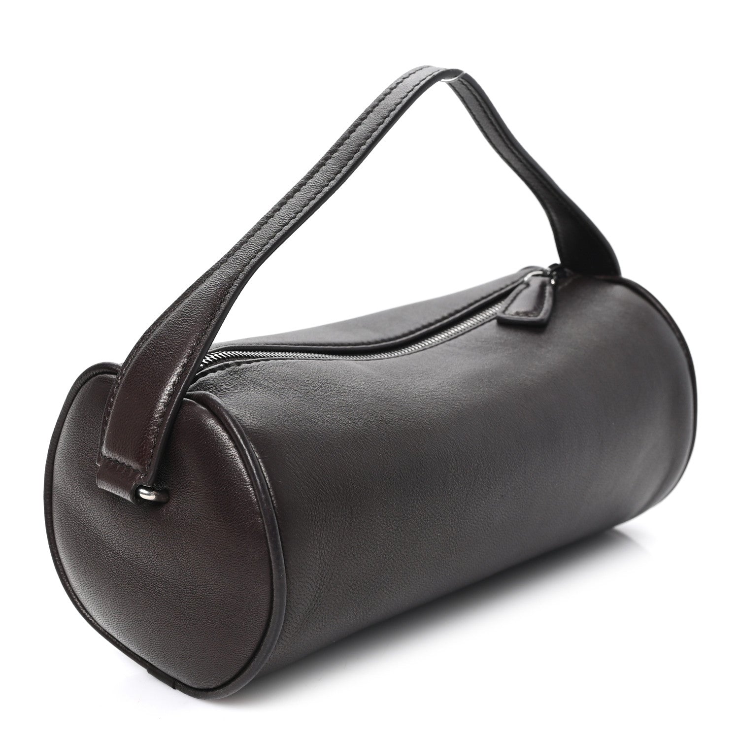 The Row Nappa Round 90's Bag Dark Aniline