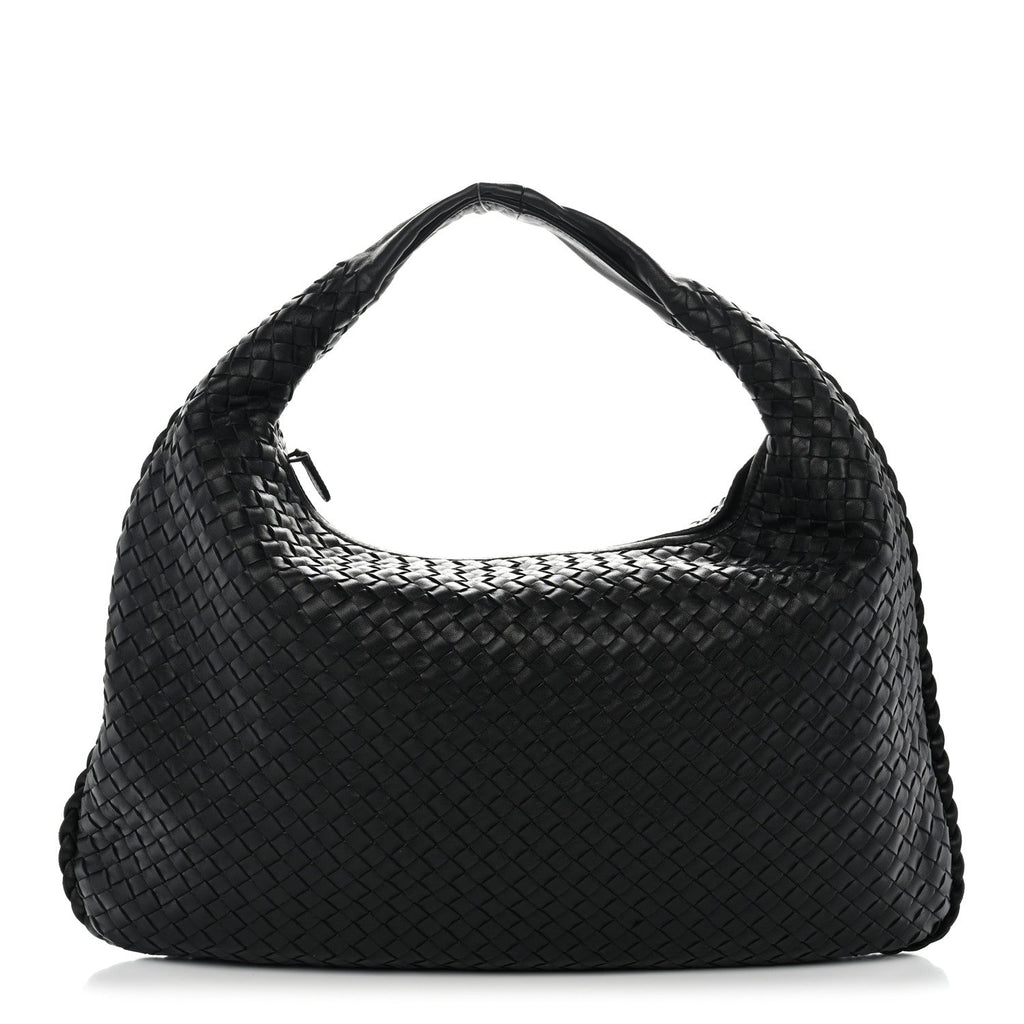 Bottega Veneta Nappa Intrecciato Large Veneta Hobo Black