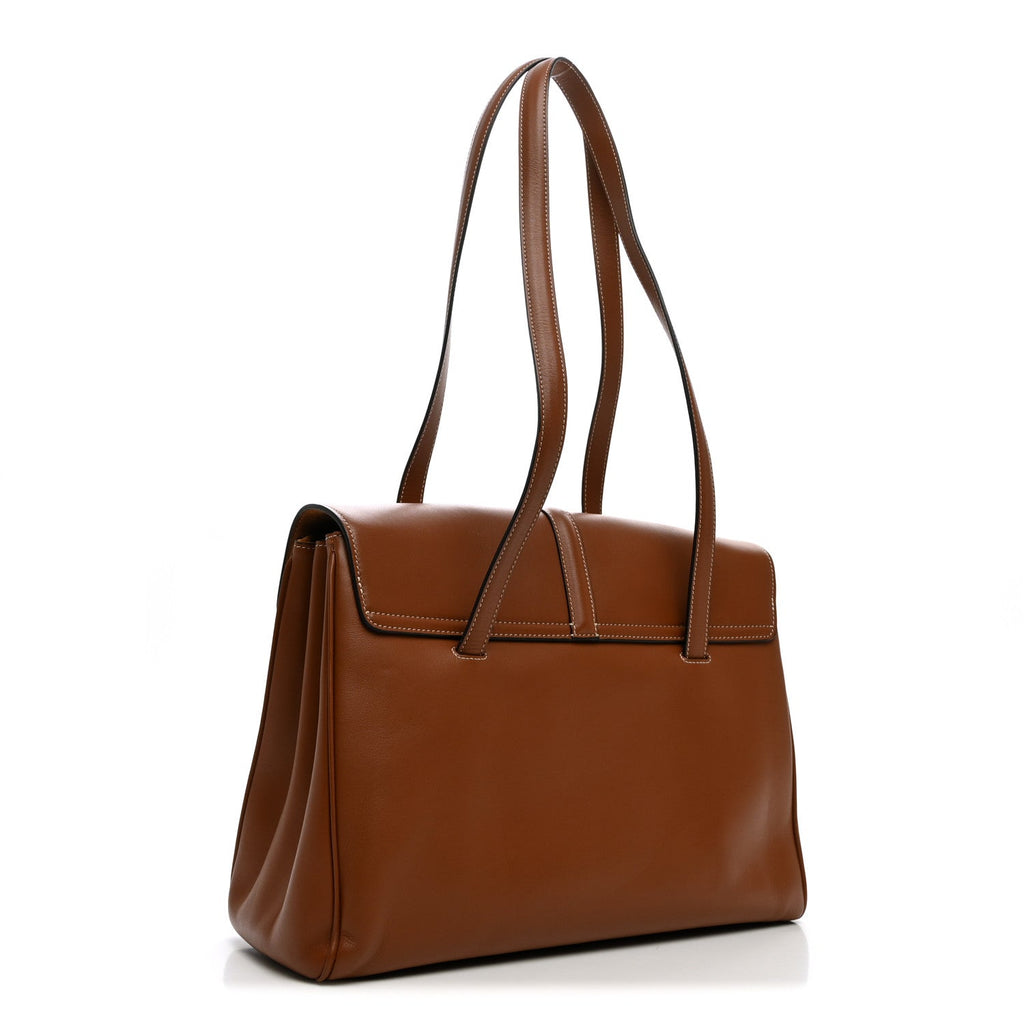 Celine Smooth Calfskin Medium Soft 16 Bag Tan