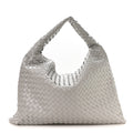 Bottega Veneta Calfskin Intrecciato Large Hop Sterling