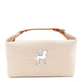 Hermès Canvas Large Bride-A-Brac Cabriole Case Biscuit