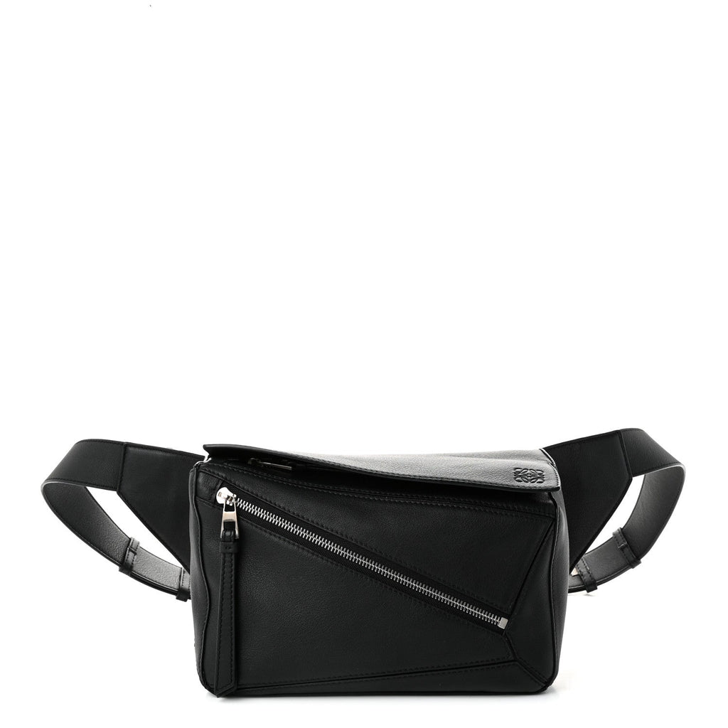 Loewe Calfskin Small Puzzle Bumbag Black