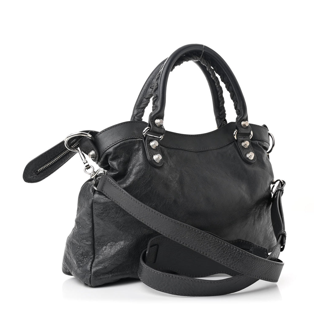 Balenciaga Agneau Giant 12 Silver Hardware Town Gris Fossile