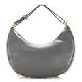 Fendi Vitello Grace Matte Small Fendigraphy Hobo Bag Anthracite