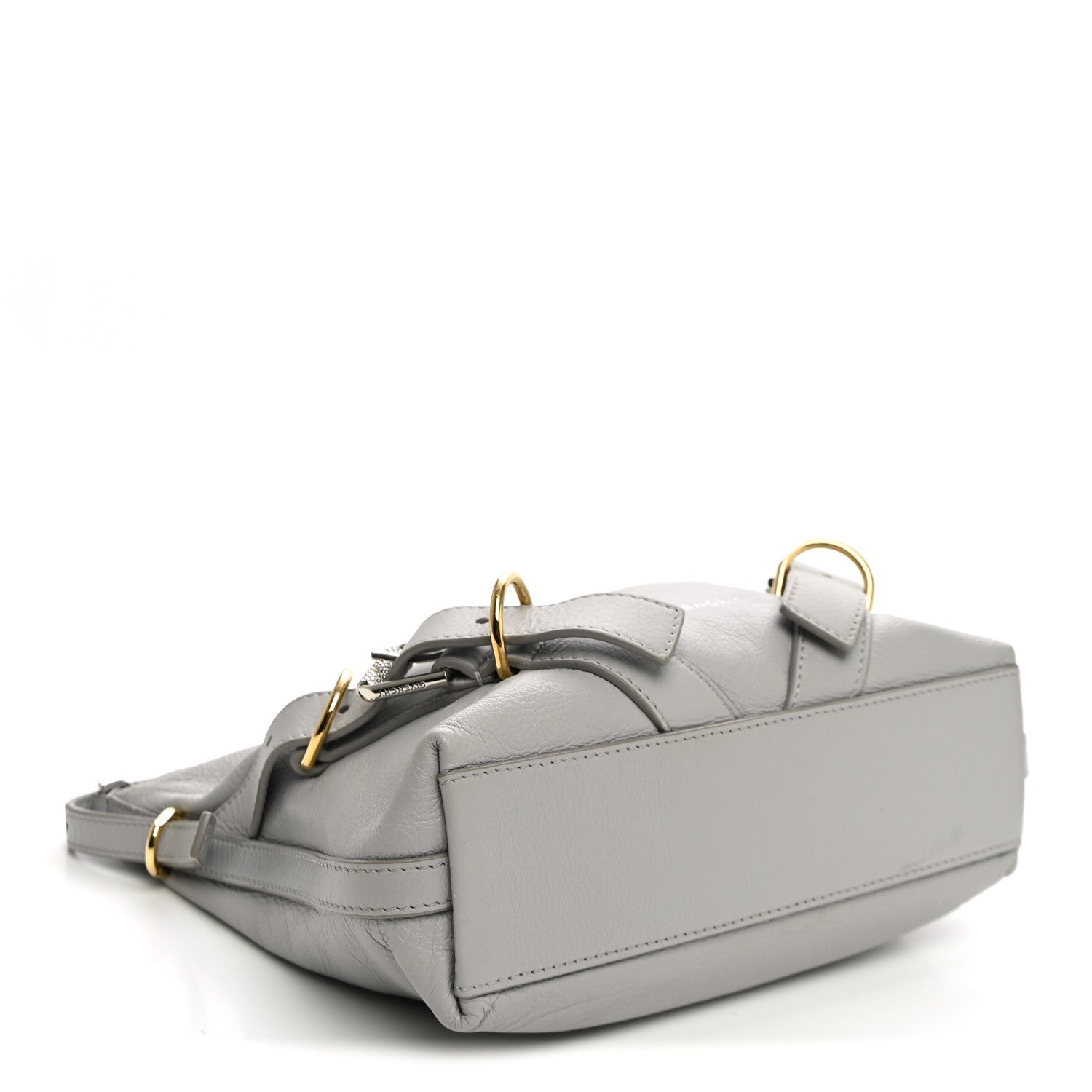 Givenchy Calfskin Small Voyou Bag Light Grey detail view