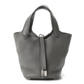 Hermès Taurillon Clemence Picotin Lock 18 PM Gris Meyer