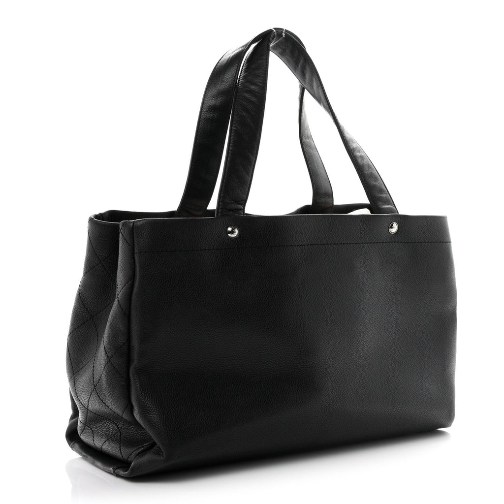 Chanel Caviar Executive Cerf Shopper Tote Black