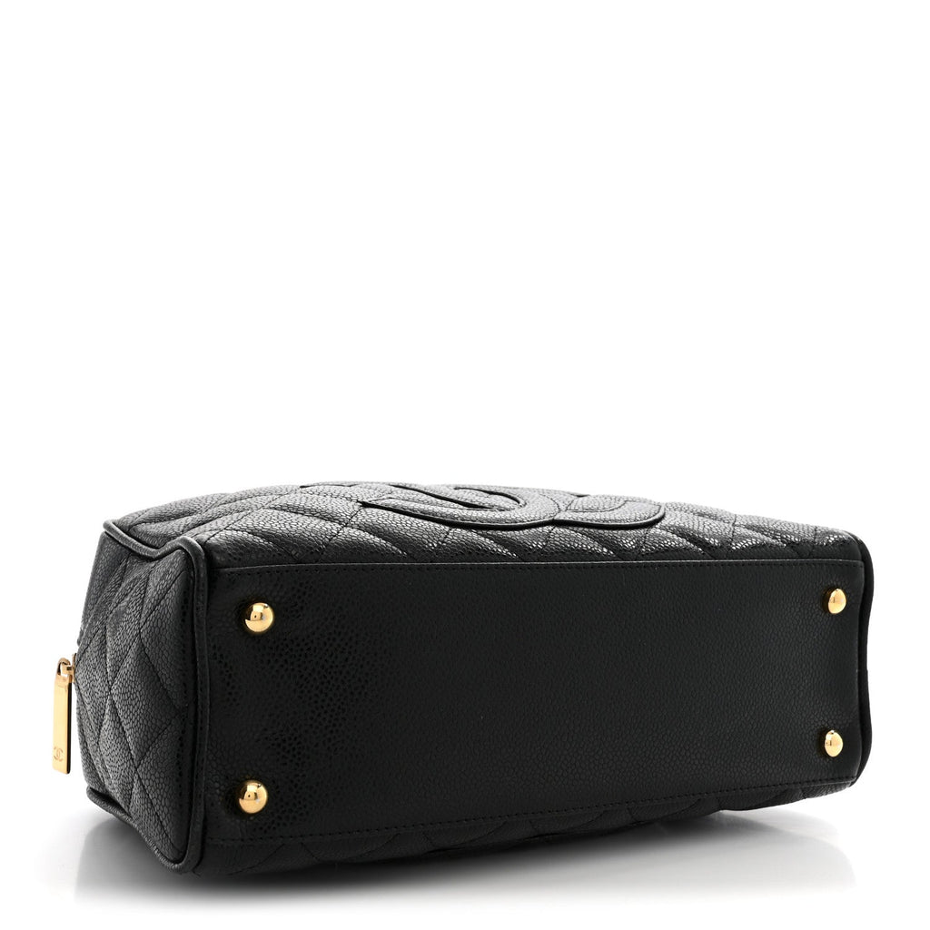 Chanel Caviar Quilted Small Bowler Black