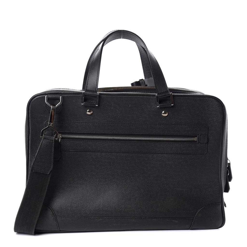 3/4 front view - Louis Vuitton Taiga Alexander Briefcase