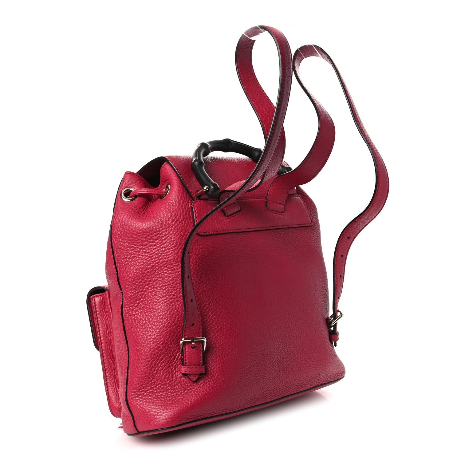 Gucci Cellarius Calfskin Medium Bamboo Backpack Petunia