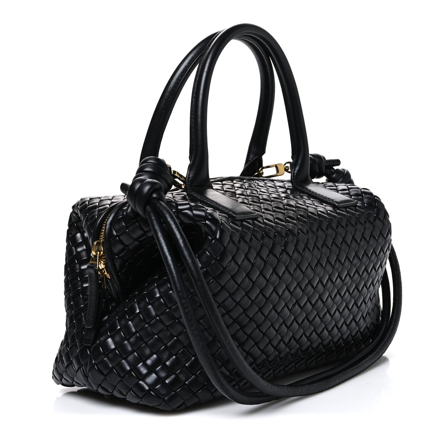 Bottega Veneta Nappa Intrecciato Medium Bauletto Black