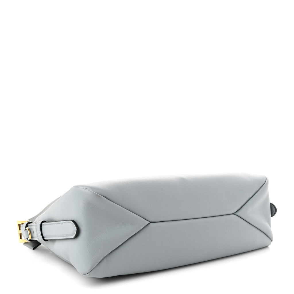 Prada Soft Calfskin Medium Aimee Shoulder Bag Opaline