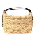 Bottega Veneta Raffia Woven Nappa Intrecciato Mini Wallace Natural Fondant