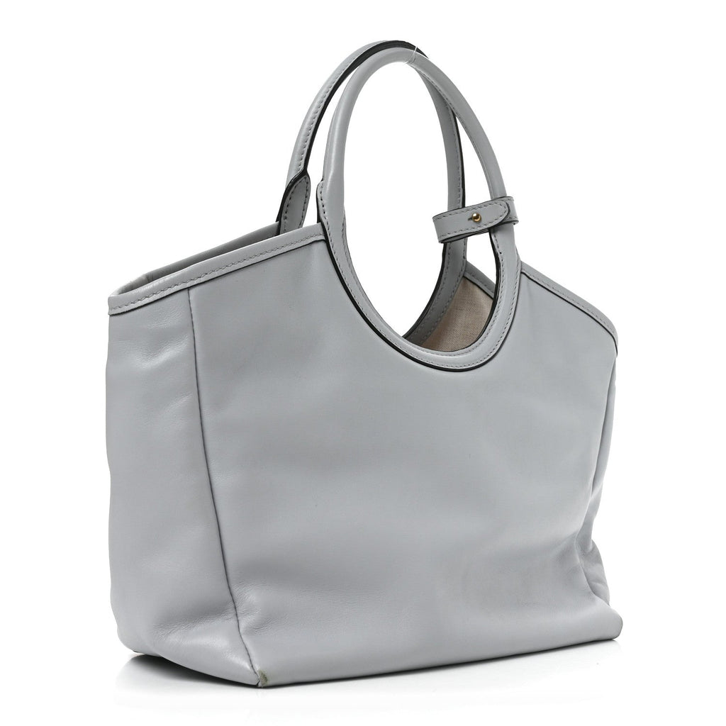 Miu Miu Soft Calf Softy Small Ivy Tote Bag Cornflower