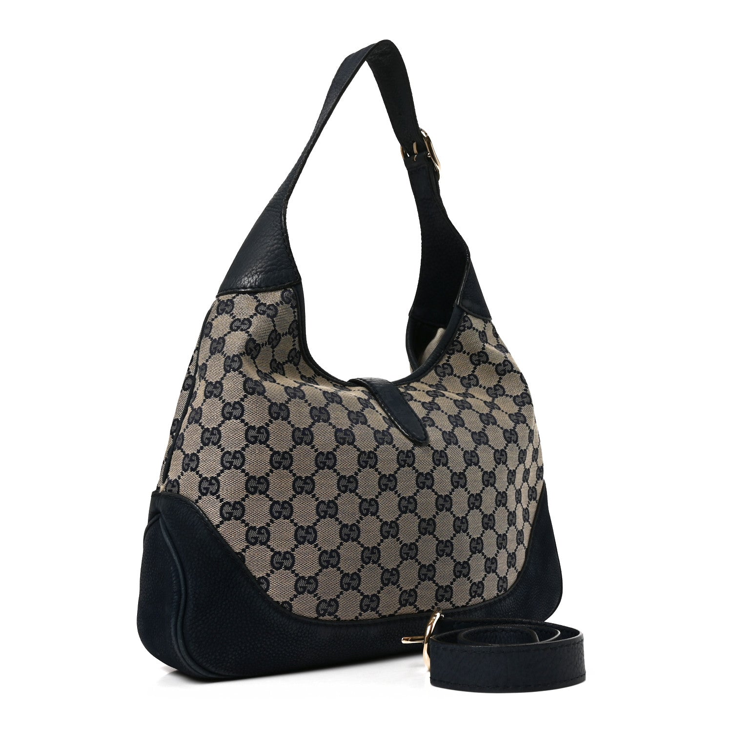 Gucci Monogram Nubuck Jackie O Hobo