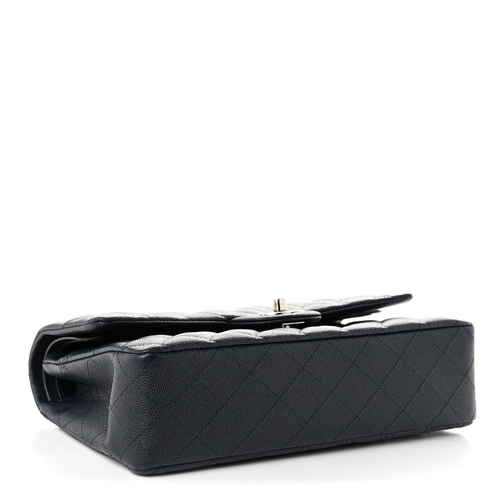 Chanel Caviar Quilted Medium Double Flap Navy