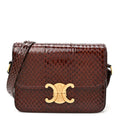 Celine Watersnake Teen Triomphe Brown