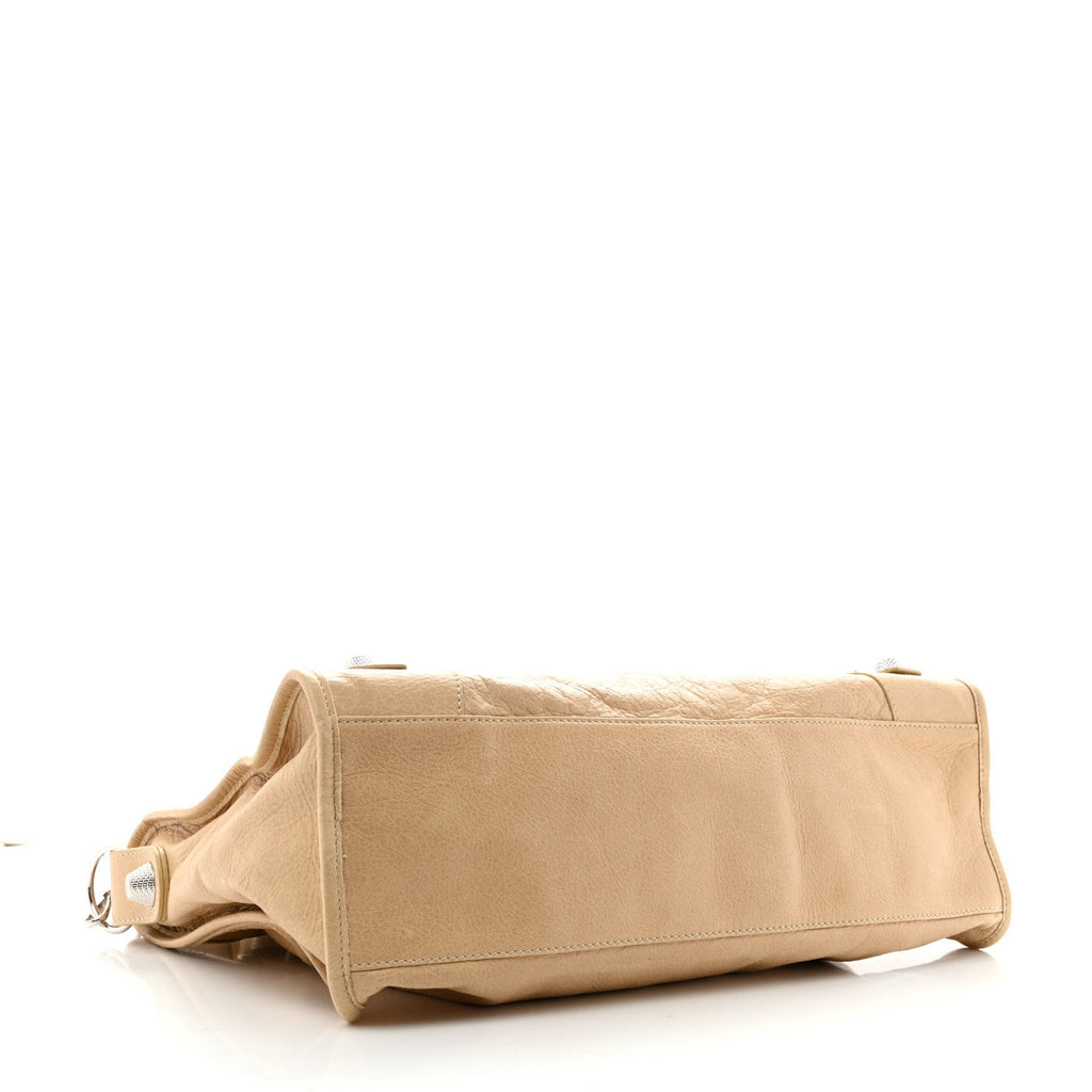 Balenciaga Agneau Giant 21 Silver Hardware City Sahara