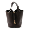 Hermès Taurillon Clemence Picotin Lock 18 PM Ebene