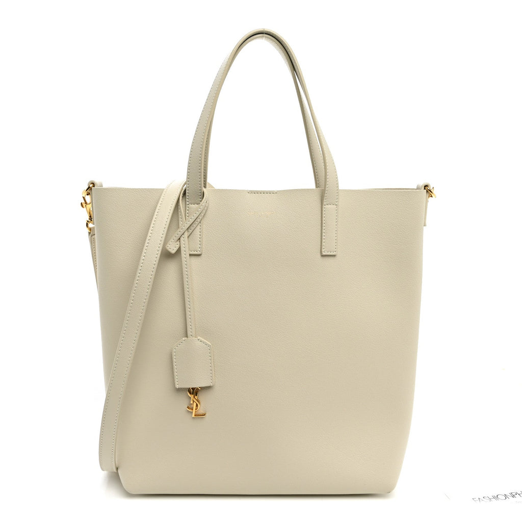 Saint Laurent Calfskin Toy Shopping Tote Crema Soft