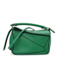 Loewe Calfskin Mini Puzzle Bag Jungle Green