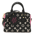 Louis Vuitton Empreinte Monogram Spring in the City Speedy Bandouliere 20 Black White Pink