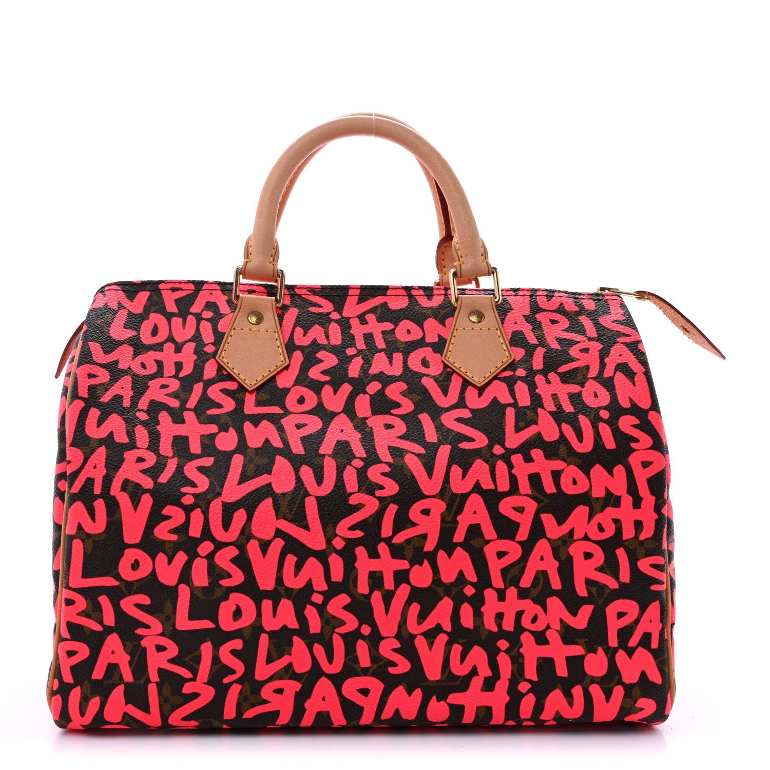 Louis Vuitton Monogram Graffiti Speedy 30 Fuchsia