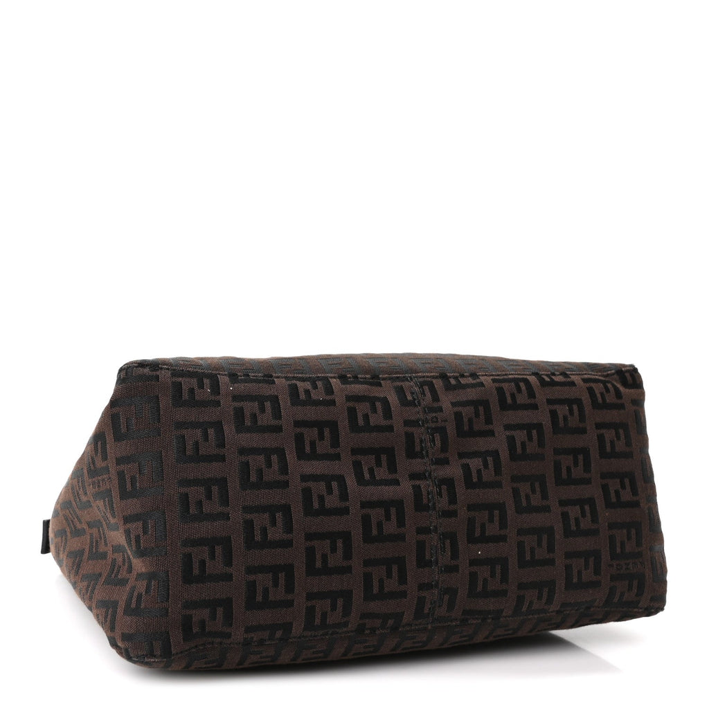 Fendi Zucchino Mini Pochette Tobacco Moro