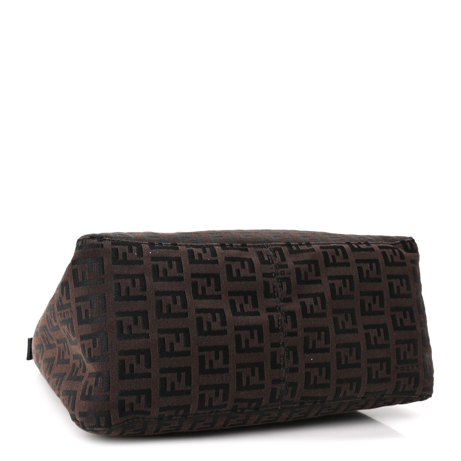 Fendi Zucchino Mini Pochette Tobacco Moro