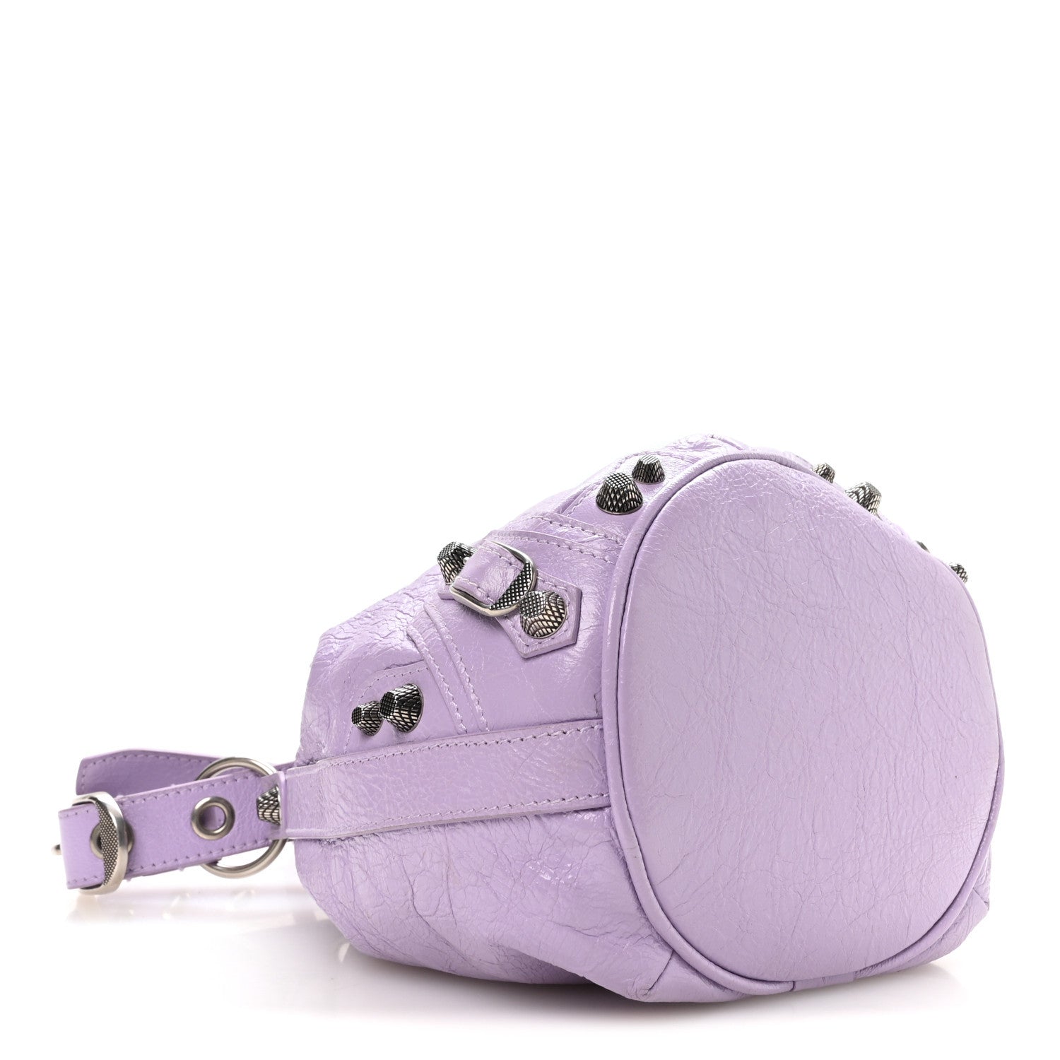 Balenciaga Agneau Arena Le Cagole Bucket Bag XS Lilac