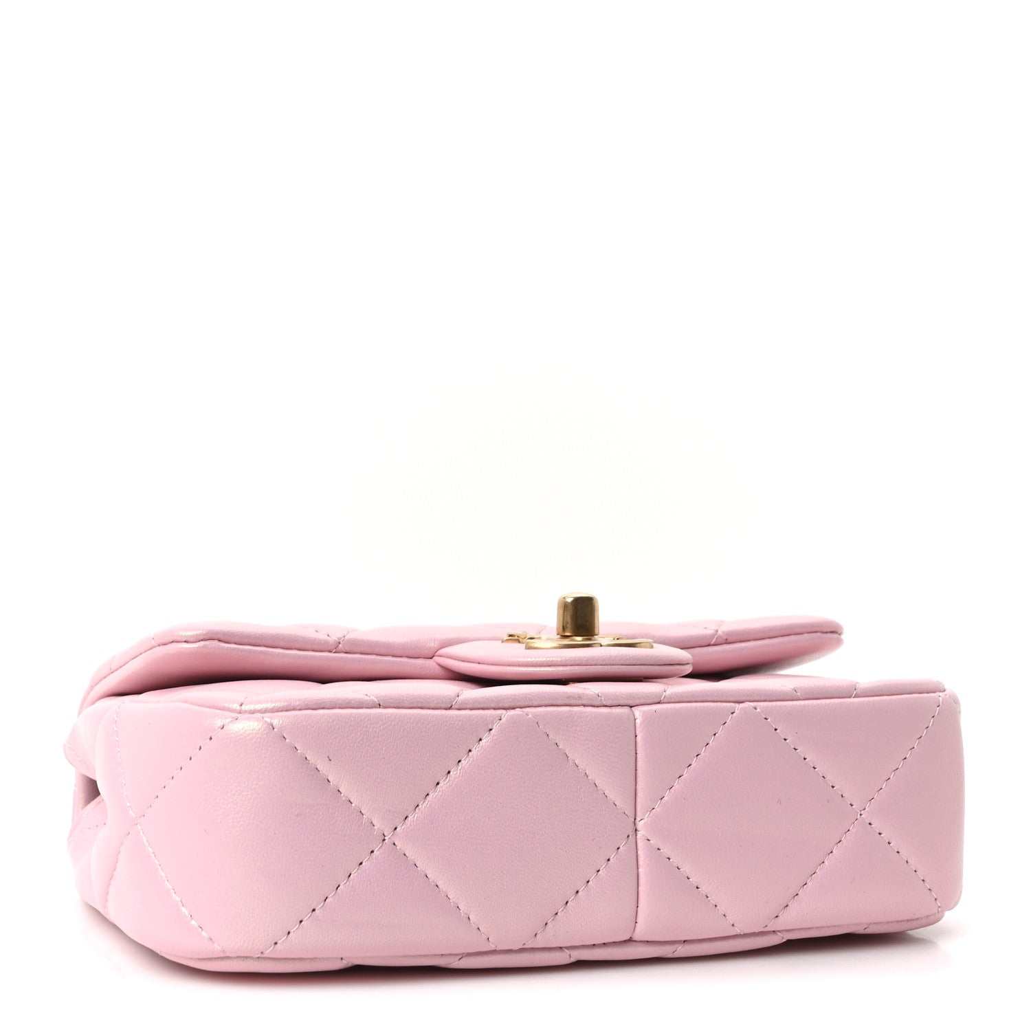 Chanel Pearly Lambskin Pearl Quilted Mini Flap Pink