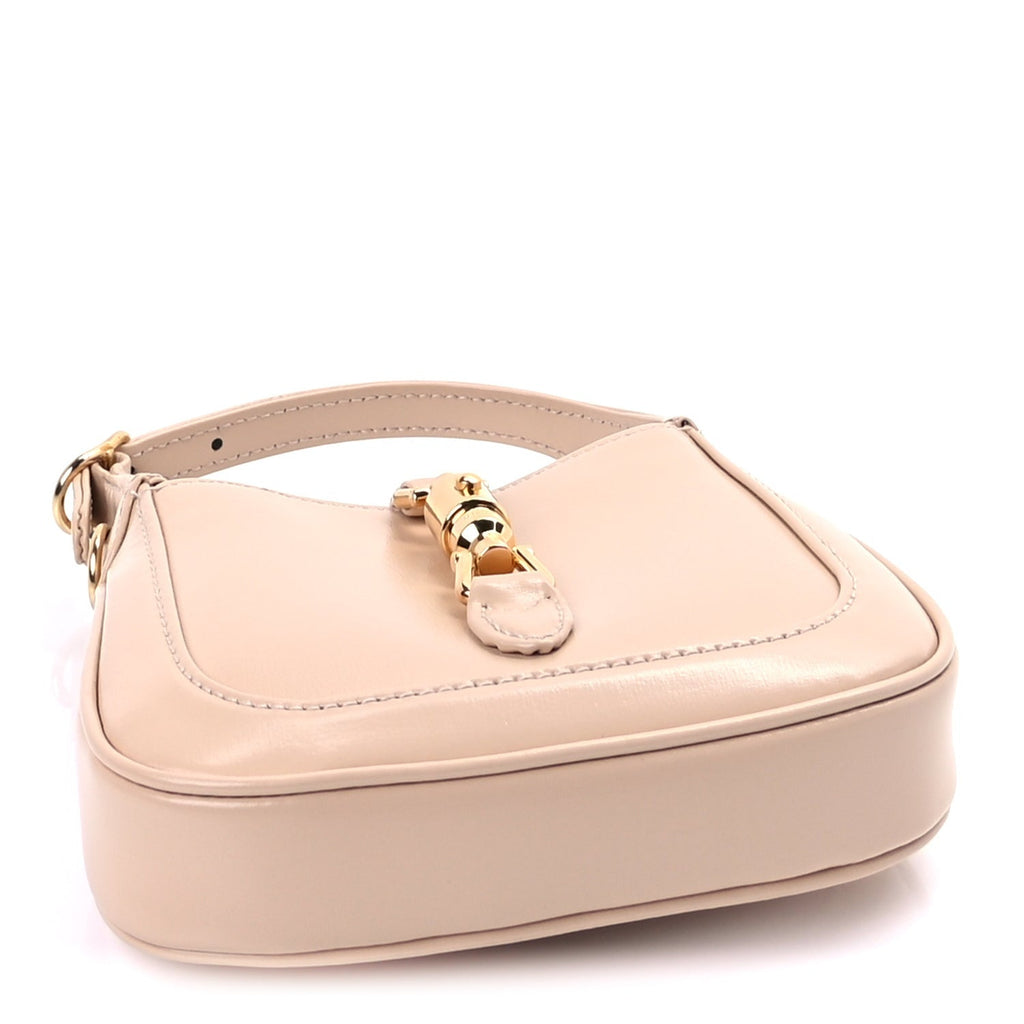 Gucci Boarded Dyana Lux Calfskin Super Nano Jackie 1961 Hobo Beige