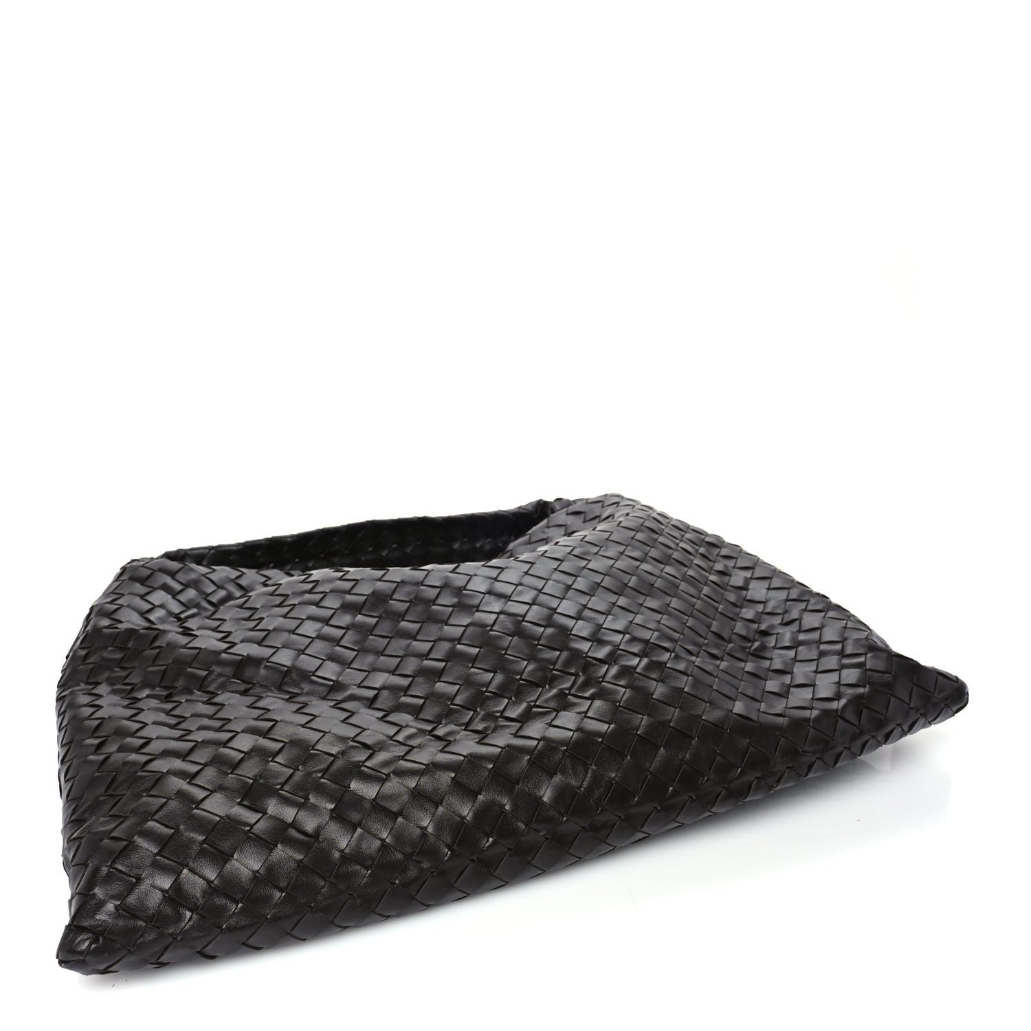 Bottega Veneta Calfskin Intrecciato Large Hop Fondant