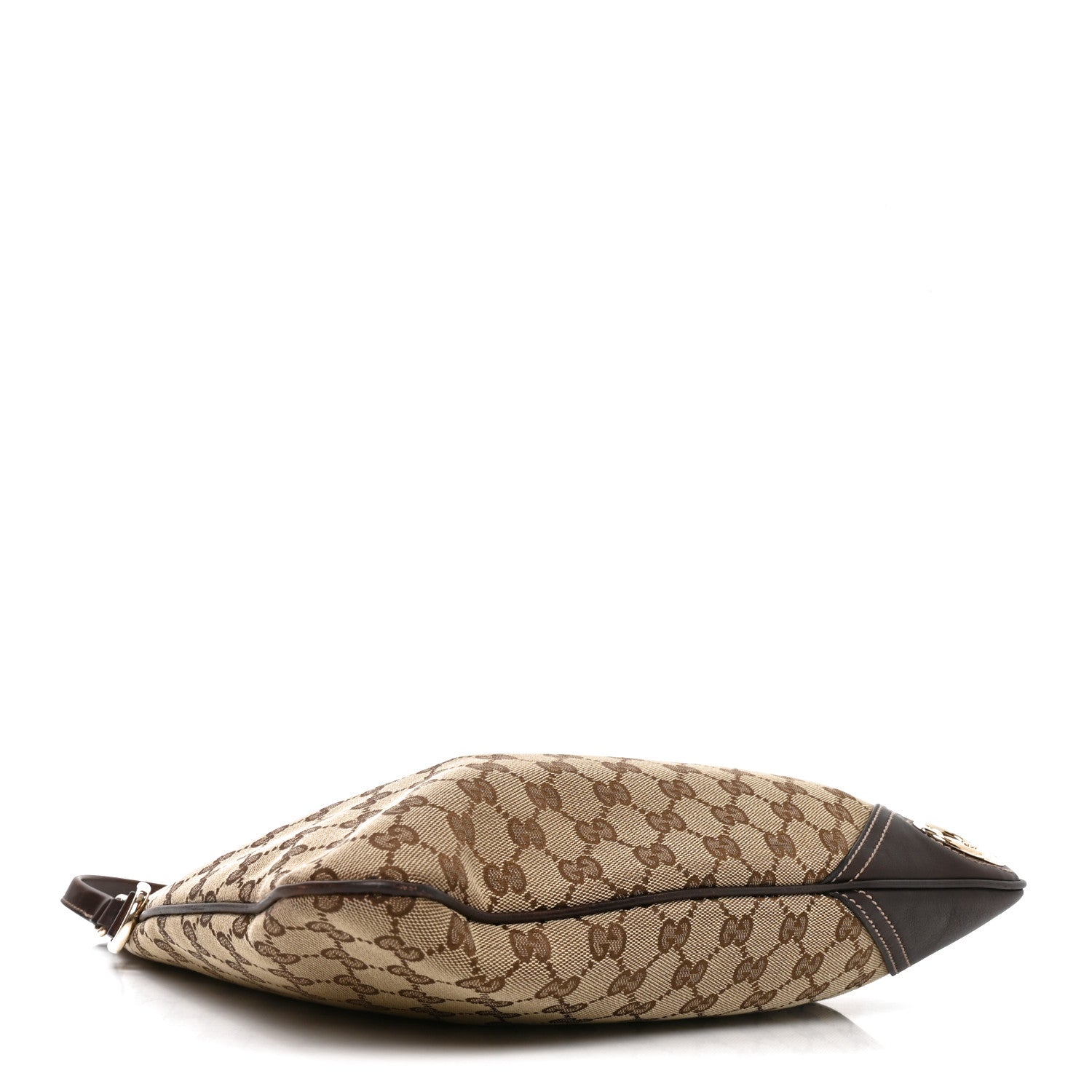 Gucci Monogram Medium New Britt Hobo Dark Brown