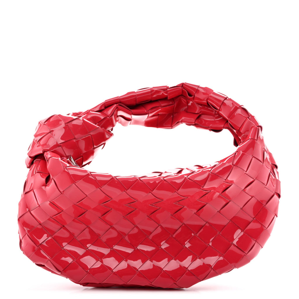 Bottega Veneta Patent Nappa Intrecciato Mini Jodie Candy Stripe