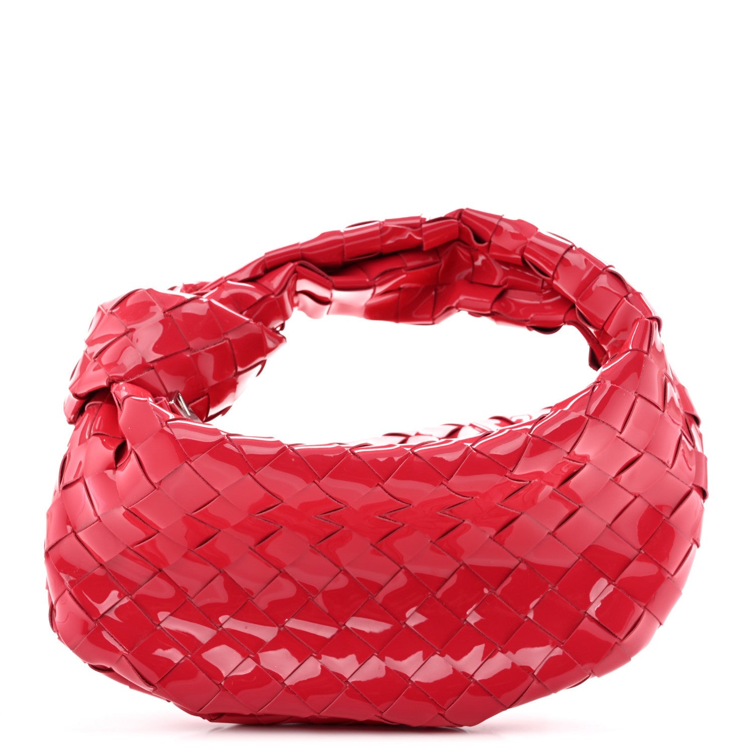Bottega Veneta Patent Nappa Intrecciato Mini Jodie Candy Stripe